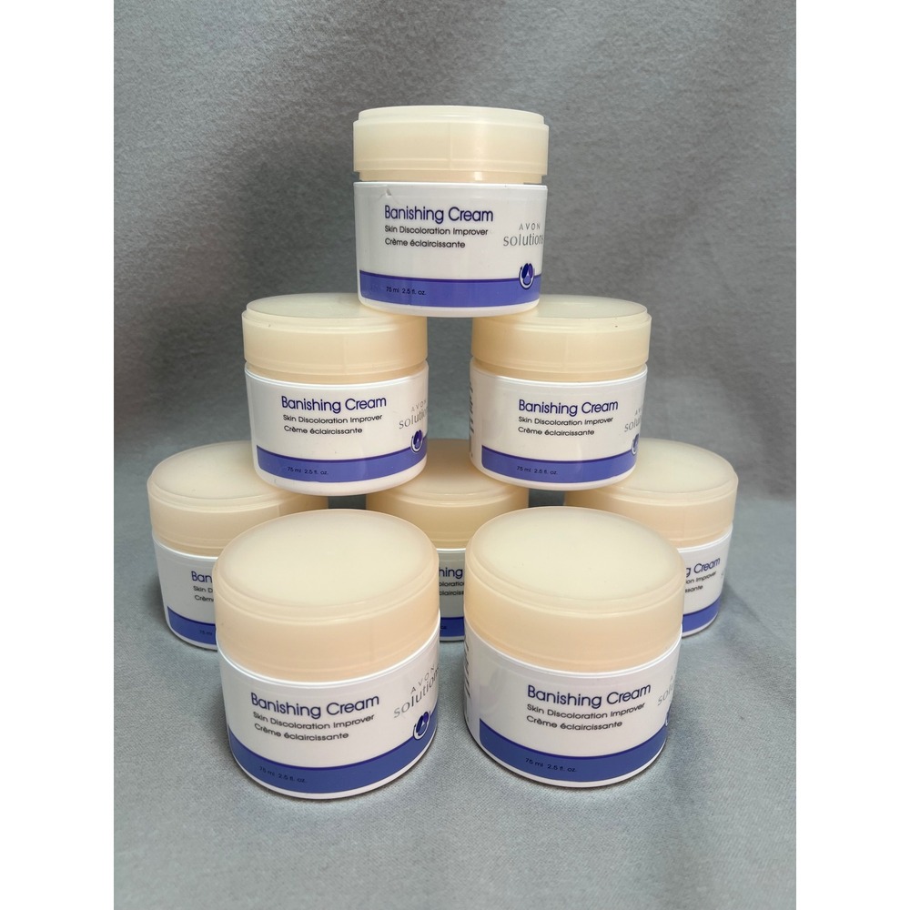 Avon Solutions Banishing Cream Lot of 8 Skin Discoloration Improver 2.5oz